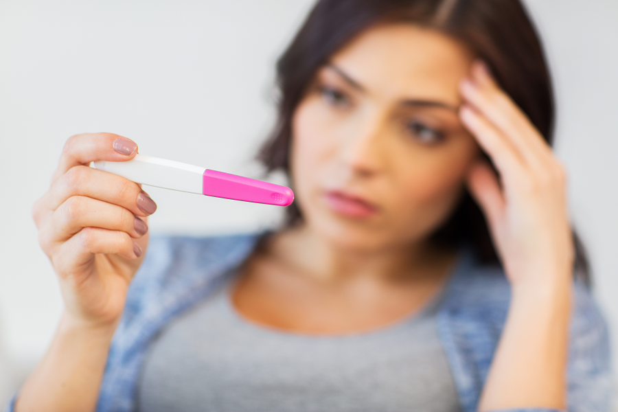 overwhelmed by pregnancy test