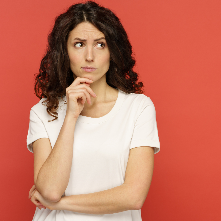 concerned woman