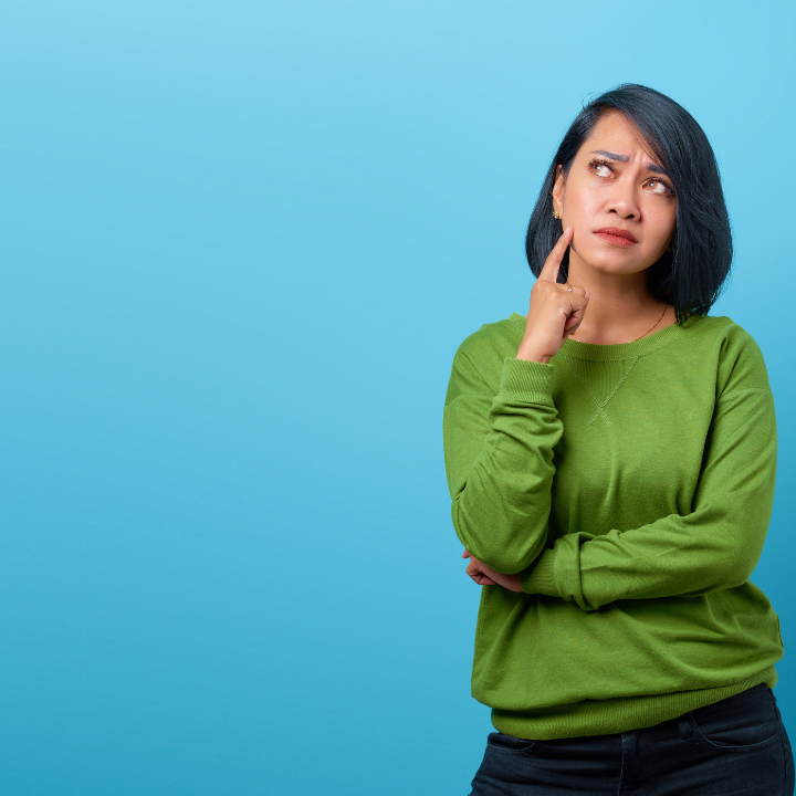 concerned woman