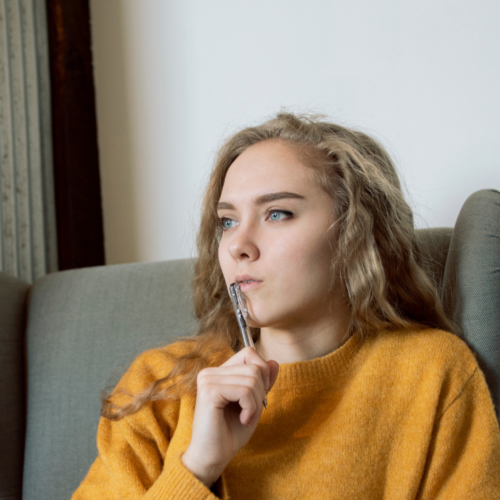 concerned woman