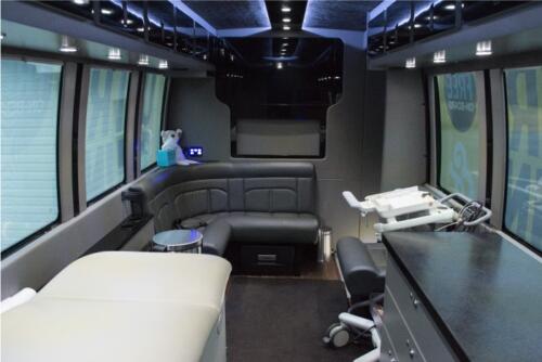 Mobile Clinic Interior - "Evangline" - View from Front