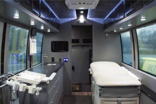 Mobile Clinic Interior - "Evangline" - View from Back